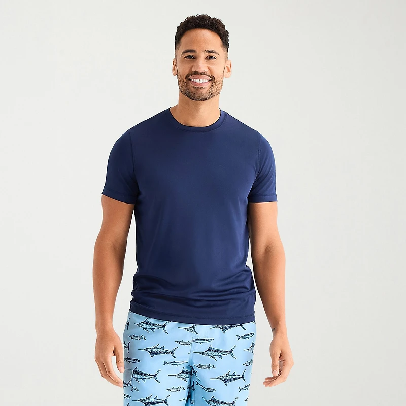 St. John's Bay Mens Short Sleeve Swim Shirt