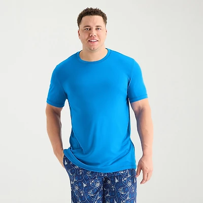 St. John's Bay Mens Short Sleeve Swim Shirt Big and Tall