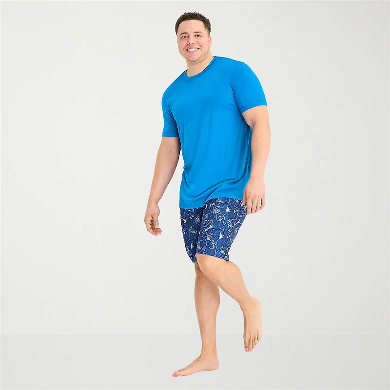 St. John's Bay Mens Short Sleeve Swim Shirt Big and Tall