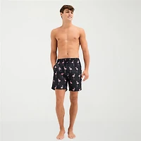 Burnside Mens Drawstring Waist 6" Animal Swim Trunks