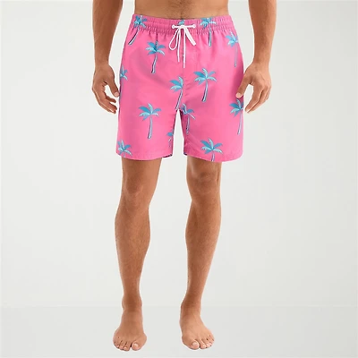 Burnside Mens Drawstring Waist 6" Swim Trunks