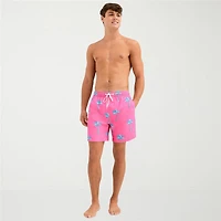 Burnside Mens Drawstring Waist 6" Swim Trunks