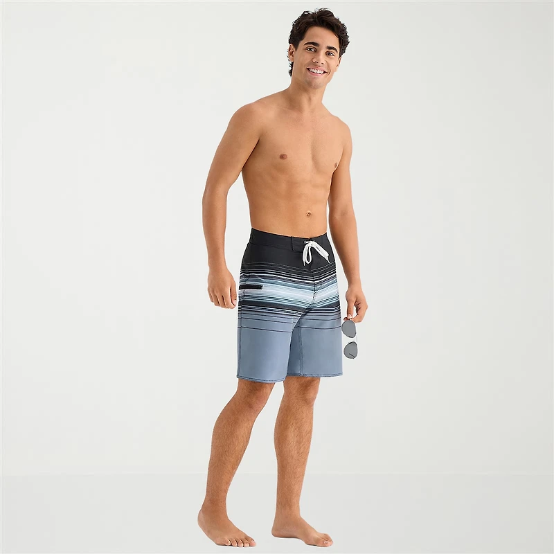 Burnside Mens 9 1/2" Striped Board Shorts