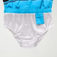 Burnside Mens Drawstring Waist 8" Striped Swim Trunks