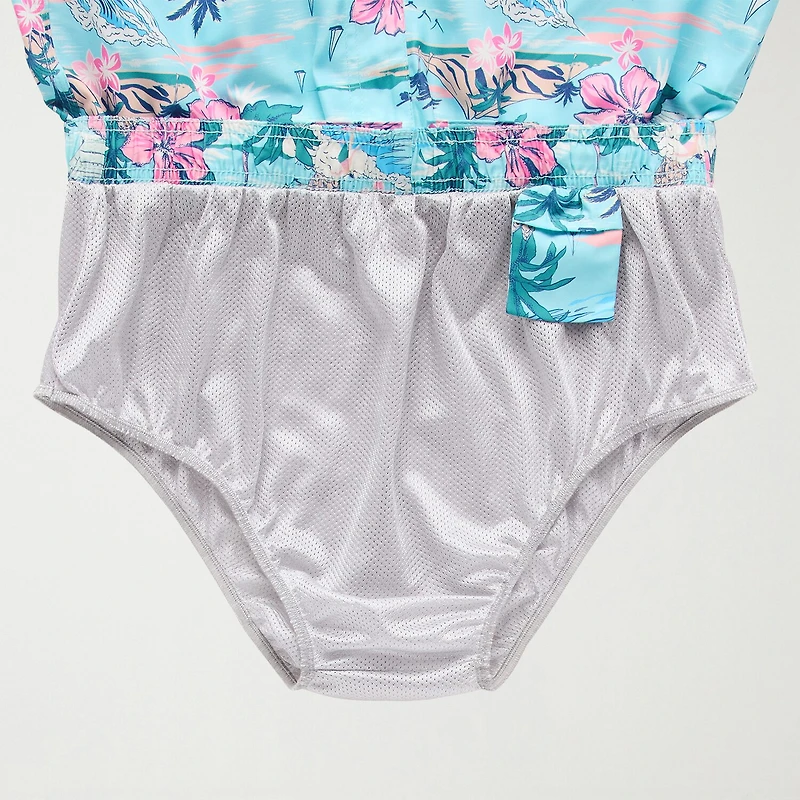 Burnside Mens Drawstring Waist 8" Swim Trunks