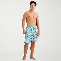 Burnside Mens Drawstring Waist 8" Swim Trunks