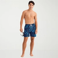 Burnside Mens Drawstring Waist 6" Swim Trunks