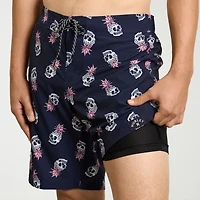 Hurley Mens Drawstring Waist 9 1/2" Ombre Swim Trunks