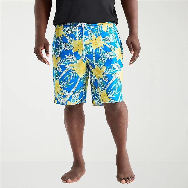 St. John's Bay Mens 10" Floral Big and Tall Board Shorts