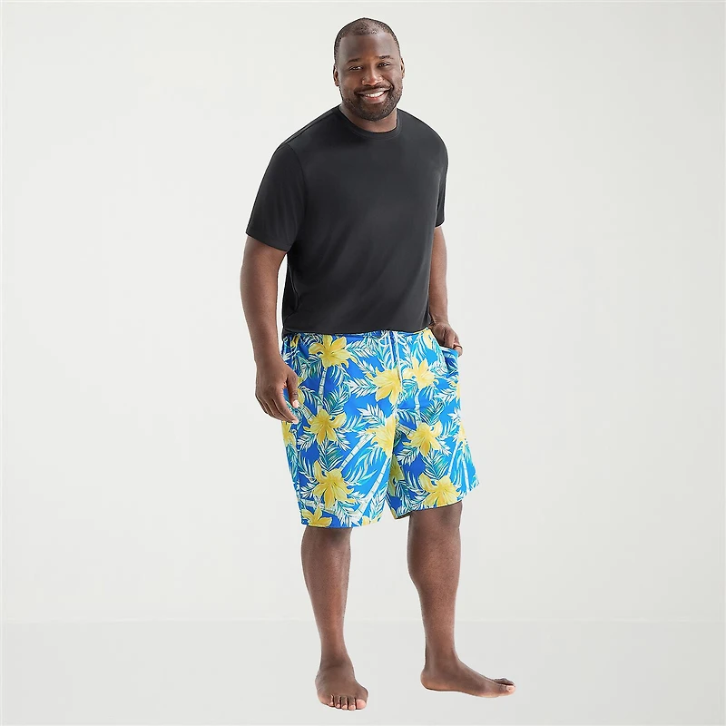 St. John's Bay Mens 10" Floral Big and Tall Board Shorts