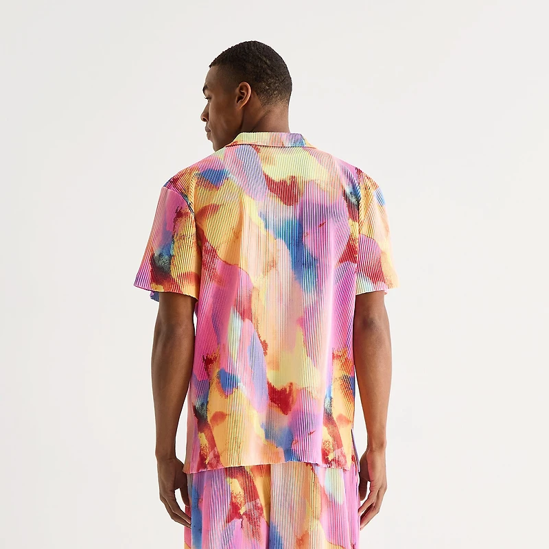 Hope & Wonder Pride Unisex Adult Short Sleeve Cap Regular Fit Button-Down Shirt