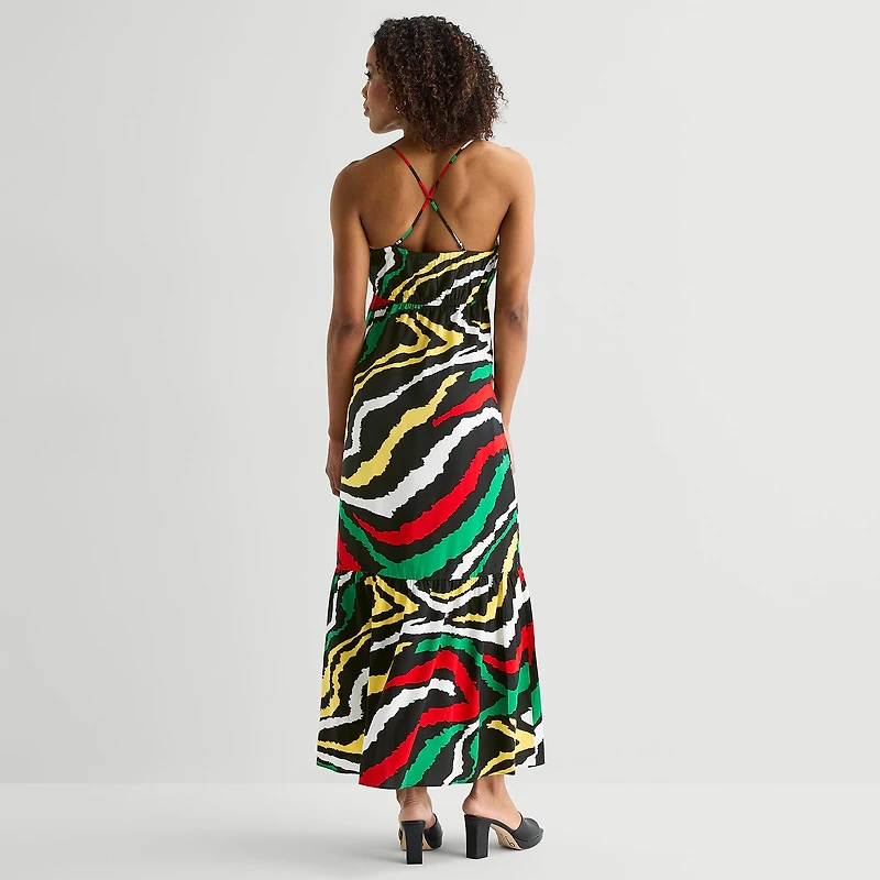Hope & Wonder Juneteenth Womens Sleeveless Maxi Dress