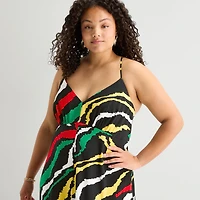 Hope & Wonder Juneteenth Womens Plus Sleeveless Maxi Dress