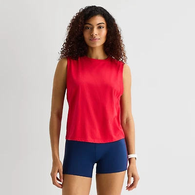 Xersion Womens Crew Neck Sleeveless Active Tank Top