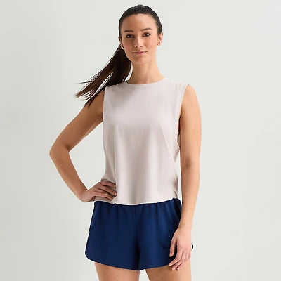 Xersion Womens Crew Neck Sleeveless Active Tank Top