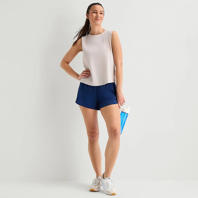 Xersion Womens Crew Neck Sleeveless Active Tank Top