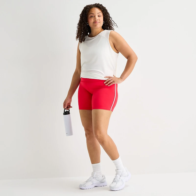Xersion EverUltra™ Womens 6" High Rise Plus Stretch Fabric Quick Dry Bike Short