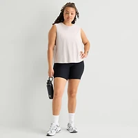 Xersion Womens Crew Neck Sleeveless Active Plus Tank Top