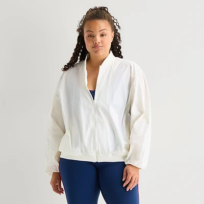 Xersion Womens Plus Midweight Track Jacket