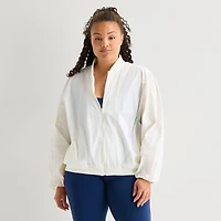 Xersion Womens Plus Midweight Track Jacket
