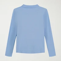 IZOD Little & Big Kid Girls Long Sleeve Regular Fit Stretch Fabric Polo Shirt