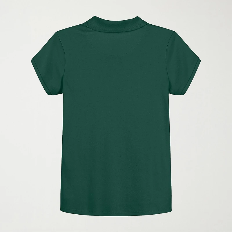 IZOD Little & Big Kid Girls Short Sleeve Regular Fit Polo Shirt