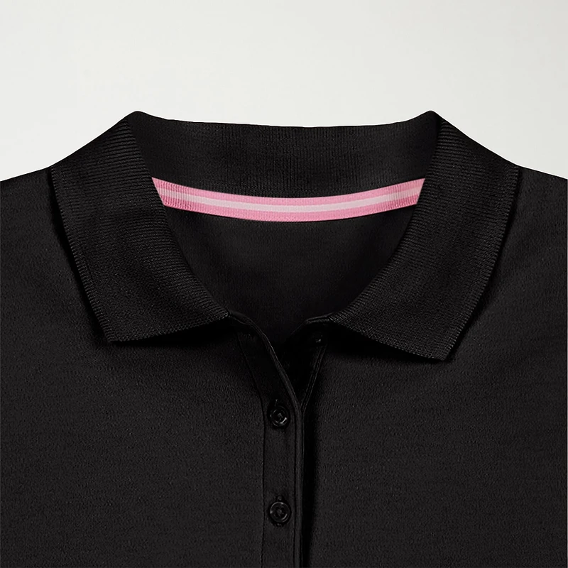 IZOD Little & Big Kid Girls Short Sleeve Regular Fit Polo Shirt