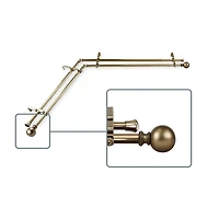 Rod Desyne Jordana Corner Double Curtain