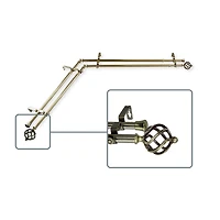 Rod Desyne Twist Corner Double Curtain