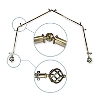 Rod Desyne Twist 4 Sided Bay Window