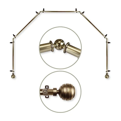 Rod Desyne Poise 5 Sided Bay Window
