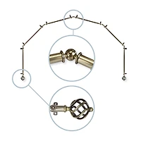 Rod Desyne Twist 6 Sided Bay Window