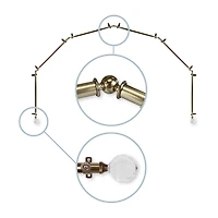 Rod Desyne Faceted 6 Sided Bay Window