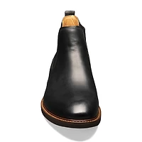 Florsheim Mens Chalet Plain Toe Gore Stacked Heel Chelsea Boots