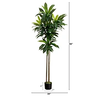 Nearly Natural 7' Dracaena With Real Touch Leaves Artificial Plant