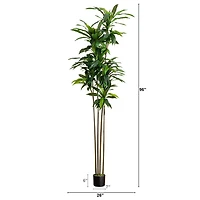 Nearly Natural 8' Dracaena With Real Touch Leaves Artificial Plant