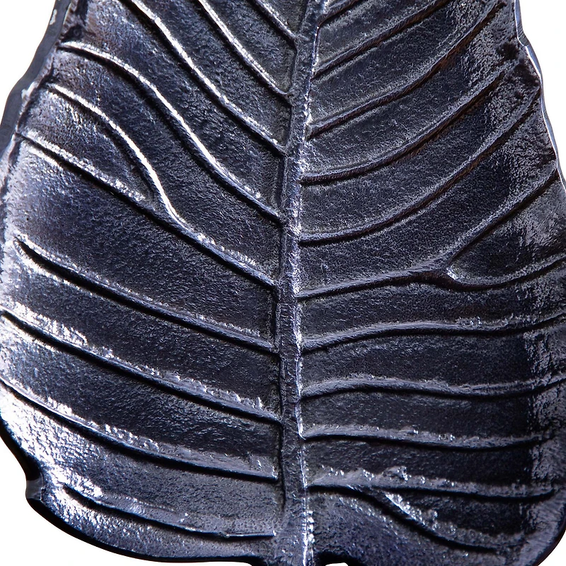 Nearly Natural 17" Aluminum Bodhi Leaf Figurine
