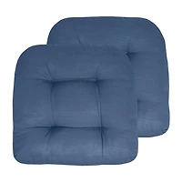 Sweet Home Collection™ Patio Cushions Indoor/Outdoor Reversible Chair Pads Tufted 19" x
