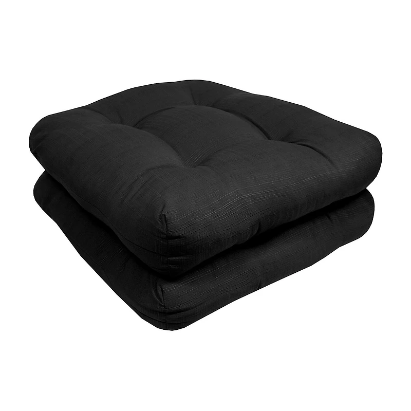 Sweet Home Collection™ Patio Cushions Indoor/Outdoor Reversible Chair Pads Tufted 19" x