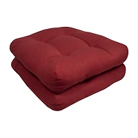 Sweet Home Collection™ Patio Cushions Indoor/Outdoor Reversible Chair Pads Tufted 19" x