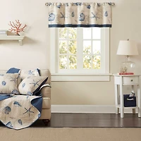 Madison Park Nantucket 50"W X 18"L Rod Pocket Tailored Valance