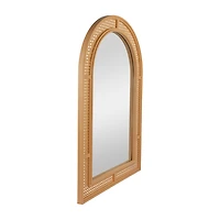 Northlight 36" Arched Lattice Weaved Wall Mirror