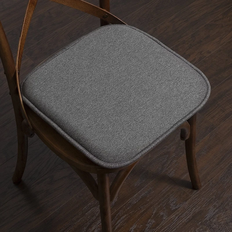 Sweet Home Collection™ Charlotte Jacquard Memory Foam No Slip Back 16" x Chair Pad Cushion