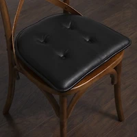 Sweet Home Collection™ U-Shape Faux Leather No Slip Memory Foam Chair Cushion 16" x 17"