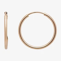 Gold Theory Womens Round Pair Earring Set