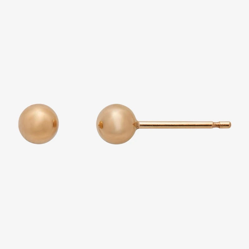 Gold Theory Womens Round Pair Earring Set