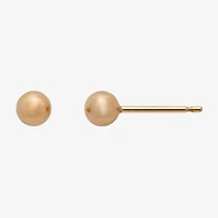 Gold Theory Womens Round Pair Earring Set