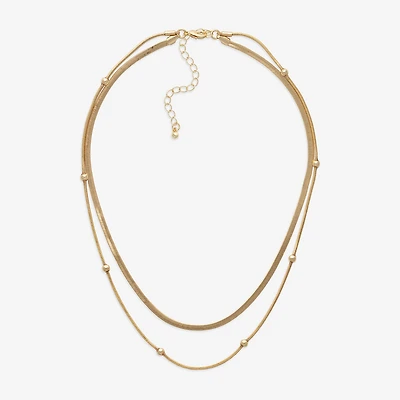 Mixit Womens Hypoallergenic 2-pc. Necklace Set