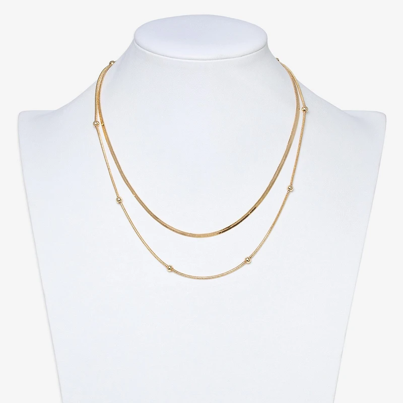 Mixit Womens Hypoallergenic 2-pc. Necklace Set