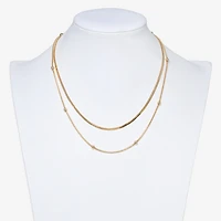 Mixit Womens Hypoallergenic 2-pc. Necklace Set